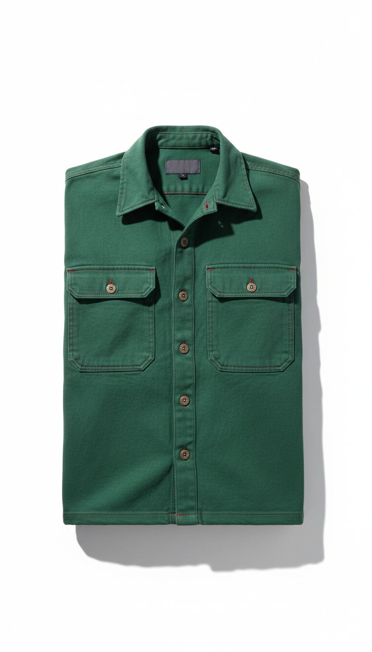 Structured Canvas Overshirt